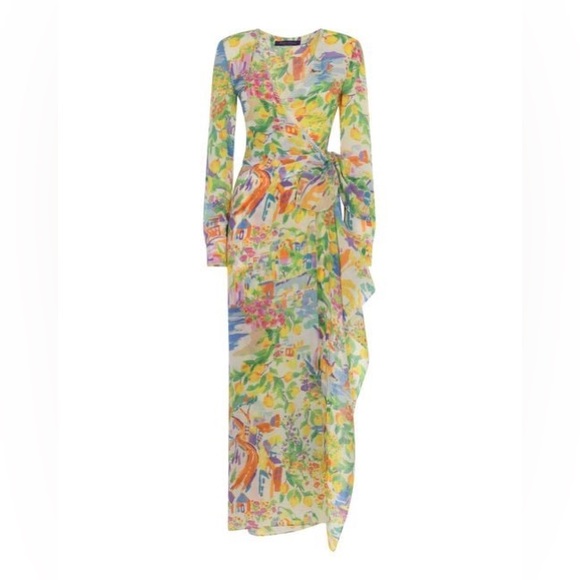 Ralph Lauren Dresses & Skirts - $2790 RALPH LAUREN COLLECTION
Collinson Printed Linen Voile Wrap Gown size8